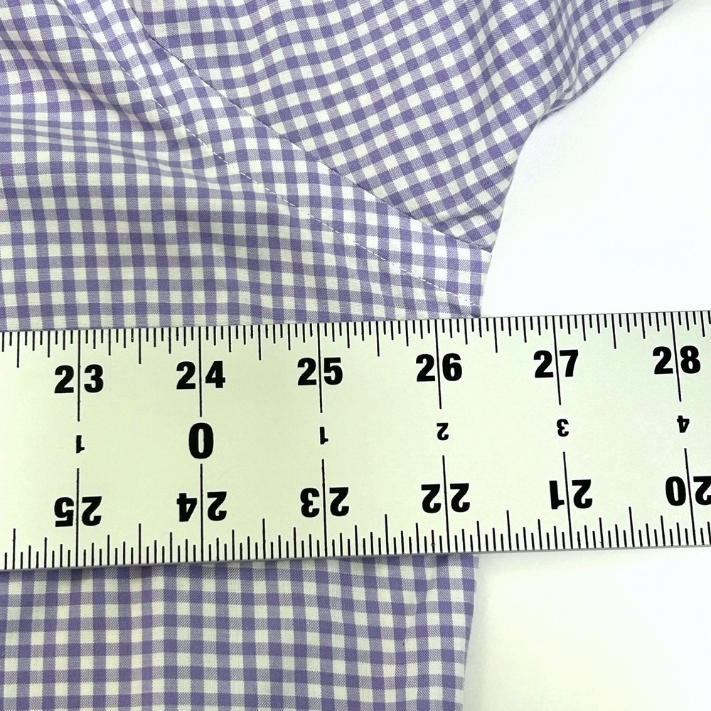Ralph Lauren XL Men's Lavender Gingham Check Button Down Long Sleeve Shirt - Picture 6 of 9